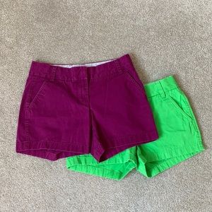 J. Crew chino broken-in shorts bundle